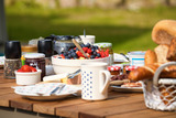 Ferienhaus in Grube - Rosenfelde - Fr&uuml;hst&uuml;ck im Grillschuppen