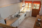 Ferienwohnung in K&uuml;kel&uuml;hn - Ferienhof Bl&ouml;hs - K&uuml;che von oben