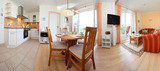 Ferienwohnung in Rettin - Ferienhof Hansen Lachm&ouml;we - Essbereich mit Ostseeblick