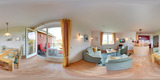 Ferienwohnung in Rettin - Ferienhof Hansen Seeigel - Blick in das Wohn-/E&szlig;zimmer