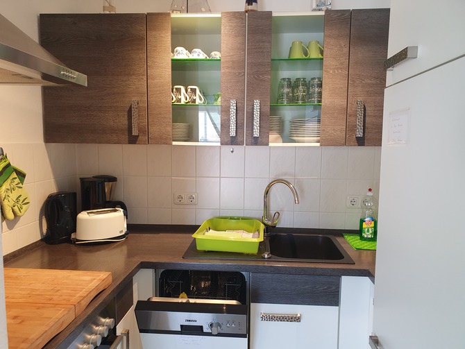 Ferienwohnung in K&uuml;hlungsborn - Haus Olymp - voll ausgestattete Einbauk&uuml;che