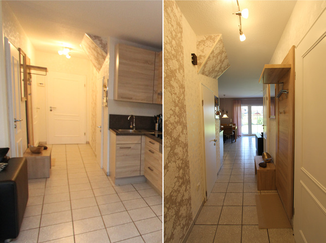 Ferienwohnung in Sch&ouml;nhagen - FerienWohnung Perlentaucher - Flur mit Garderobe