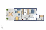 Ferienwohnung in Sch&ouml;nhagen - FerienWohnung Perlentaucher - Grundriss