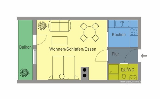 Ferienwohnung in Kellenhusen - Haus Sommerland OG 2 - Grundriss