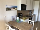 Ferienwohnung in Rettin - Bauernferienhof Kluvetasch Strandmuschel - neue K&uuml;chenzeile in der Strandmuschel
