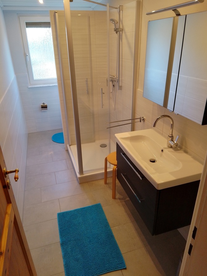 Ferienwohnung in Kabelhorst - Gei&szlig;ler - Badezimmer mit Dusche