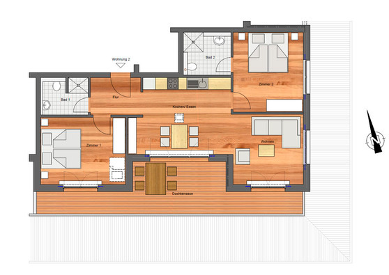 Ferienwohnung in Neustadt - S&uuml;dstrand II - Bild 9