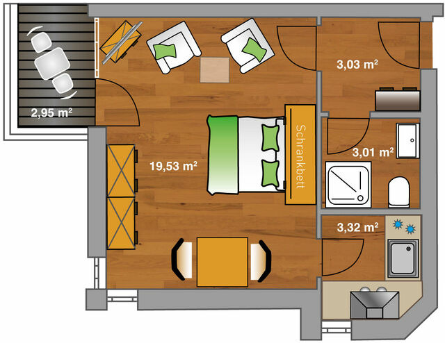 Ferienwohnung in Neustadt - ancora Marina Haus 2 Nr. 05, Typ 1 - Bild 10