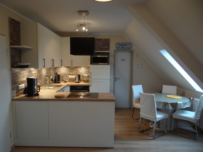 Ferienwohnung in Barth - Darssblick - K&uuml;che mit Essplatz