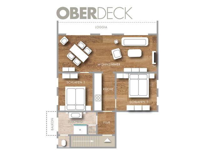 Ferienwohnung in Gr&ouml;mitz - Seepark - Oberdeck - Bild 3