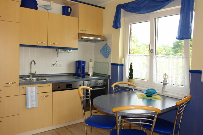 Ferienhaus in Ostseebad Heringsdorf - Kleines M&ouml;wennest - K&uuml;chenbereich