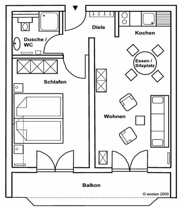 Ferienwohnung in Gollwitz - Ostsee-Schw&auml;nchen I - Bild 17