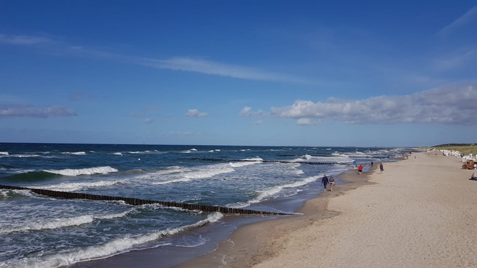 Ferienwohnung in Graal-M&uuml;ritz - Ferienwohnung Willi-Marie - &Uuml;berall Strand