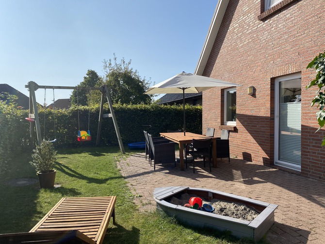 Ferienhaus in Ahrensb&ouml;k - Haus Bienenweide - Terrasse