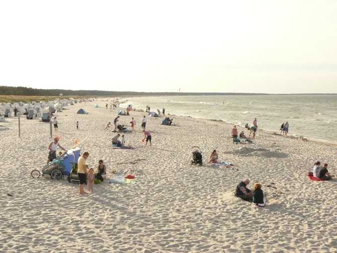 Ferienwohnung in Wieck a. Dar&szlig; - Aalreuse 2 - Kinder- und Familienstrand mit Miet-Strandk&ouml;rben
