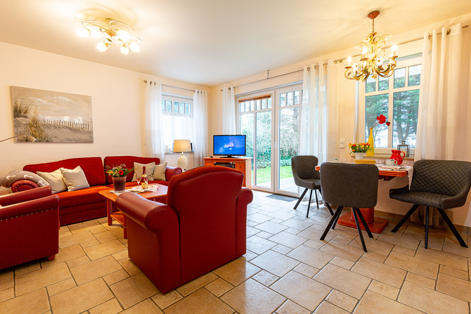 Ferienwohnung in Ostseeheilbad Zingst - Whg G Ihr UrlaubsZuhause - Wohn- Essbereich