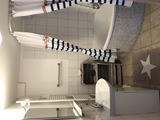 Ferienwohnung in Hans&uuml;hn - Ostsee Ferienhof Sandmann - Bad mit Eckbadewanne