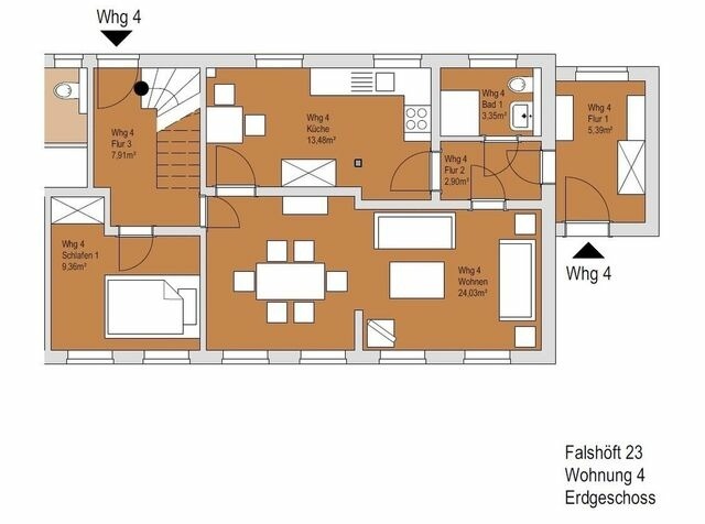 Ferienwohnung in Nieby - Strandhaus Falsh&ouml;ft 4 - Bild 13