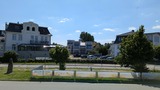 Ferienwohnung in B&ouml;rgerende - Appartement 2 - D&uuml;nenblick - Blick von D&uuml;ne zur Villa
