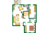 Ferienwohnung in Ostseeheilbad Zingst - Whg A, Ihr UrlaubsZuhause - Grundriss der Wohnung
