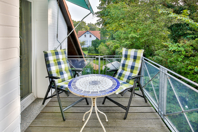 Ferienwohnung in Ostseeheilbad Zingst - Whg F, Ihr Urlaubszuhause - Balkon