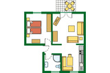 Ferienwohnung in Ostseeheilbad Zingst - Whg B, Ihr Urlaubszuhause - Grundriss der Wohnung