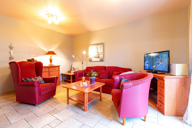 Ferienwohnung in Ostseeheilbad Zingst - Whg L, Ihr UrlaubsZuhause - Wohnbereich