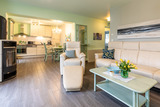 Ferienwohnung in Ostseeheilbad Zingst - Whg S, Ihr UrlaubsZuhause - Wohnbereich und K&uuml;che