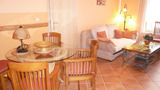 Ferienwohnung in Sassnitz - Kreidefelsen mit Balkon - Wohnzimmer mit K&uuml;che
