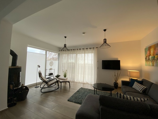 Ferienhaus in Pruchten - Ferienhus Darsskieker - Wohnzimmer